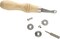 The Beadsmith Create Recklessly Overstitch Wheel System – Handle, Spacing Wheels & Screwdriver – Wheel Sizes are 5, 6 & 7 Holes Per Inch – Marks Leather, Fabric and Paper – Evenly Marks Spacing